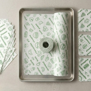 Custom Printed Food Grade Coated One Side Butter <b>Paper</b> Veg and Non Veg Premium Greaseproof <b>Paper</b> for Food Packaging <b>Wrapping</b> Use - Product Image 1
