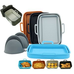 Sartén de aire plegable de silicona para <span class=keywords><strong>Ninja</strong></span>, paquete de 2, 8qt - Product Image 1