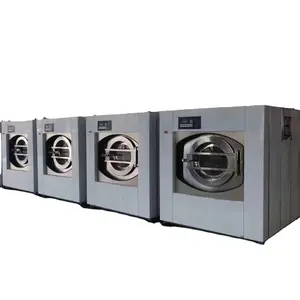 Sampel 10kg peralatan laundry komersial vertikal mesin ekstraktor mesin cuci otomatis industri obral