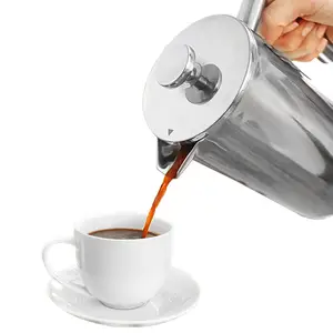 金属过滤网咖啡机法国压榨机更换过滤器熨平板柱塞不锈钢双壁法国压榨机