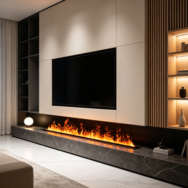 Inno- Fire 72 Inch  Electric Fire Decorative 3D Vapor Steam Electric Fire Place
