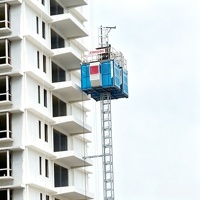 Ascenseur Électrique de Chantier de Construction pour Passagers et Matériaux