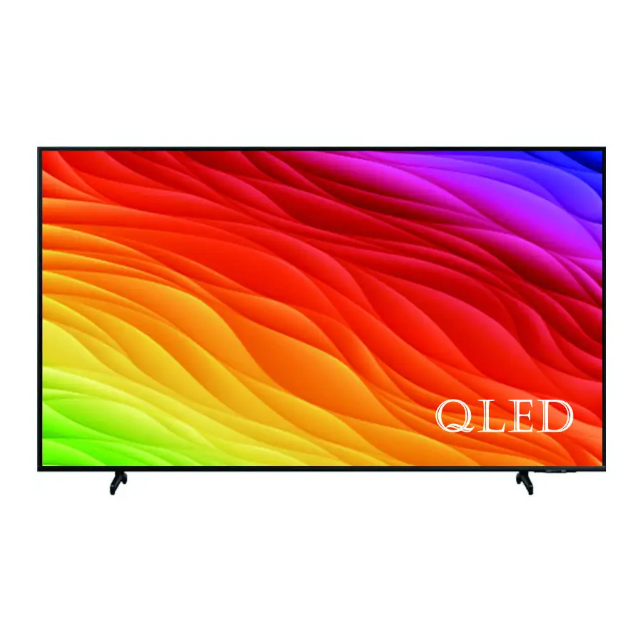 QLEDスマートテレビテレビスタンド55 "LEDブラックOEM標準ブラックおよびブルー65インチCE Rohs FCC AC 100V-240V /DC12V 55