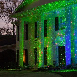 Luces Láser Navideñas, <span class=keywords><strong>Proyector</strong></span> de Luces Impermeable, <span class=keywords><strong>Foco</strong></span> de Paisaje, Espectáculo de Estrellas Rojas y Verdes con Decoración Navideña - Product Image 6