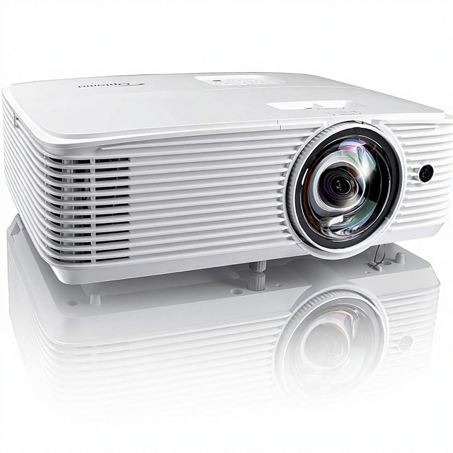 Optoma EH412ST Short Throw 1080P HDR Projector 4000 Lumens 15,000-Hour Lamp Life Built-in Speaker Portable