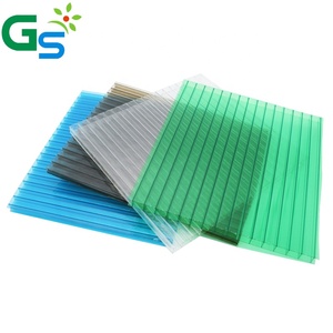 Protection UV, plaque en <span class=keywords><strong>polycarbonate</strong></span> transparent à double paroi de 6 mm, plaque <span class=keywords><strong>alvéolaire</strong></span> pour toiture de <span class=keywords><strong>serre</strong></span> - Product Image 1