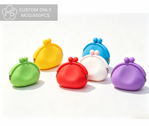 <span class=keywords><strong>Portamonete</strong></span> in Silicone Alimentare Stampato a Iniezione Resistente alle Cadute, Custodia Portatile per Auricolari con Logo e Stampo Personalizzati - Product Image 1