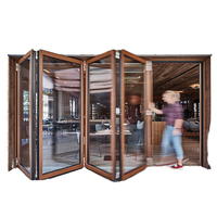 Porte pliante en verre pour maison, en aluminium, pour les développeurs immobiliers et les entrepreneurs en construction