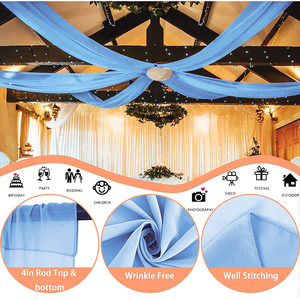 ภาพฉากหลังม่านแต่งงานที่สวยงามผ้าม่านแขวนได้อย่างสมบูรณ์แบบ - Product Image 6