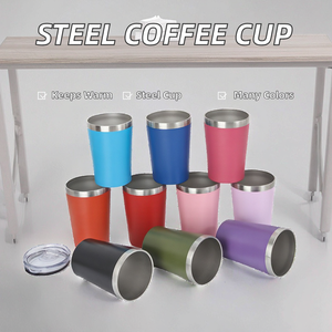 Tumbler da Caffè <span class=keywords><strong>Caspian</strong></span> in Acciaio Inox a Doppia Parete con Isolamento Sottovuoto, Capacità 360ml/240ml, Ecologico per Uso in Ufficio - Product Image 2