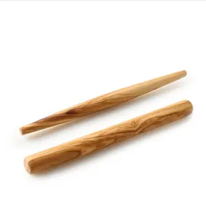 Custom High Quality Manual Dough Roller Pizza Dough Roller Pin Kitchen Utensil Baking Tool Italian Olive Wood French Rolling Pin