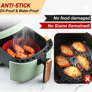 แผ่นรองหม้อทอดไร้น้ำมันซิลิโคนทรงกลมขนาด20/23ซม. ขอบแม่พิมพ์ - Product Image 5