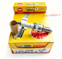 Bougie d'allumage authentique NGK 2306 CPR8EA-9 de remplacement pour Honda CB125 XR150 Yamaha FZ16 YBR250 Suzuki GN250 Kawasaki KLX230