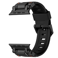 Bracelets de montre en caoutchouc FKM durables et respirants pour Apple Watch Series 8 9 10 11 Ultra 2 3 pour iWatch 44/45/46/49 mm, bracelet de montre FKM