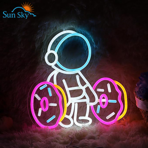 Conception libre Logo personnalisé Led enseigne au néon Spaceman Comics Anime enseigne lumineuse pour la décoration de magasin de mariage de fête - Product Image 2