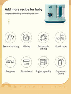 <span class=keywords><strong>Babycook</strong></span> électrique multifonction sans Bpa 4 en 1 <span class=keywords><strong>Cuiseur</strong></span> à vapeur Blender Baby Food Makers - Product Image 3