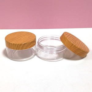 White 100ml-200ml PET Wide Mouth <b>Plastic</b> Cosmetic <b>Jars</b> for Lipstick Skin Care & Body Cream with Custom Logo - Product Image 6