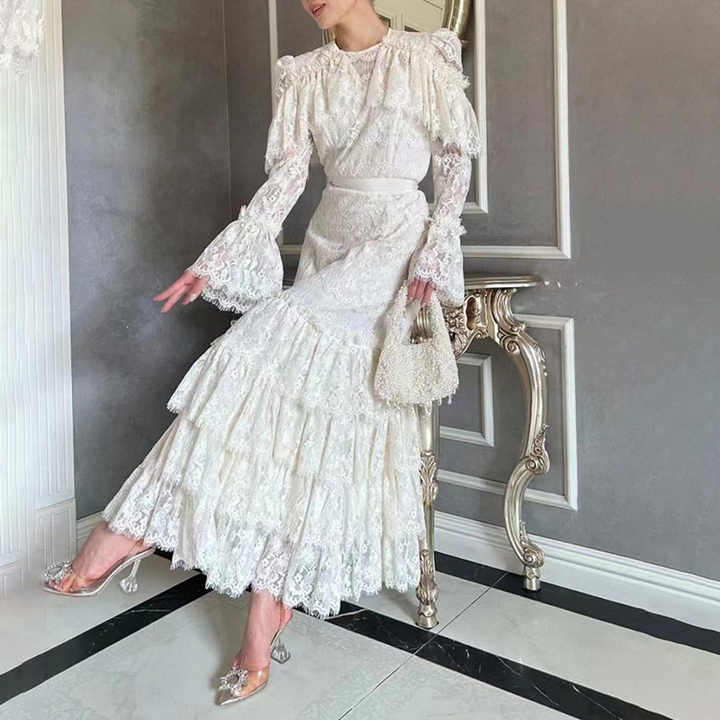women's retro high-end dress main image 1