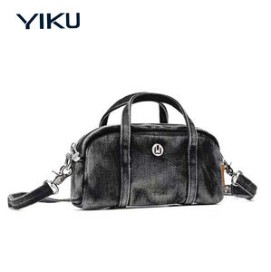 Sac fourre-tout en jean rétro YIKU OEM ODM avec logo personnalisé pour femme, <span class=keywords><strong>petit</strong></span> sac à bandoulière carré zippé, sac à main décontracté et tendance - Product Image 3