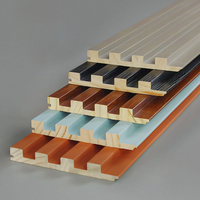 Panneaux muraux en bois massif au design moderne - Fabricant de panneaux muraux rainurés avec film personnalisé pour la décoration intérieure