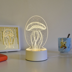 Lámpara Nocturna Eléctrica LED Contemporánea, Regalos Promocionales de San Valentín, Luces Creativas 3D Personalizadas, Ilusión LED Acrílica - Product Image 5