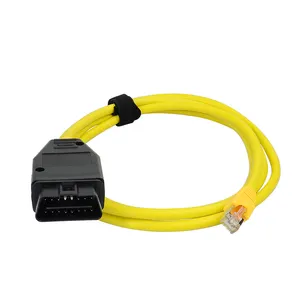 E-SYS ICOM Ethernet לobd עבור BMW ENET כבל E-SYS ICOM קידוד מחבר מתאם נתונים קו OBD2 עבור BMW אבחון כלים