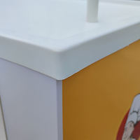 Présentoir et comptoir promotionnel en plastique PP, directement de l'usine, cadre nu, taille et logo personnalisables, table rectangulaire