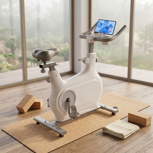 Bicicleta de <span class=keywords><strong>Spinning</strong></span> Magnética para Interiores TD, Nueva, Silenciosa, con Resistencia Ajustable de 6 kg, con Correa de Transmisión Magnética - Product Image 2
