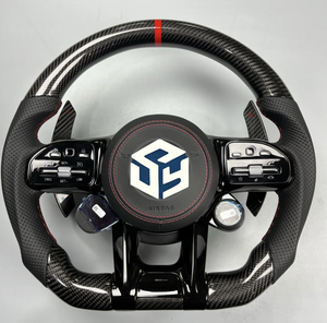 Volante <span class=keywords><strong>OLED</strong></span> in Fibra di Carbonio per Mercedes Benz W206 W205 W204 W222 W223 W213 W177 W463AMG GT GLS63 GLE63 SL63 - Product Image 5