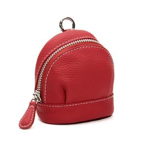 Fashion First Layer Cowhide <b>Coin</b> Wallet Mini Earphone Storage <b>Case</b> Crossbody Single-shoulder Bag Leather Keychain - Product Image 5