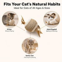 Lots de jouets écologiques en sisal, jouets interactifs résistants aux morsures et aux griffures pour chatons