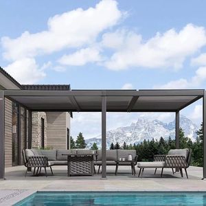 <span class=keywords><strong>Pergola</strong></span> in Alluminio Motorizzata Youya per Terrazza e <span class=keywords><strong>Balcone</strong></span>, <span class=keywords><strong>Pergola</strong></span> in Alluminio con Lamelle Orientabili per Giardino - Product Image 4