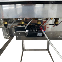 Station de barbecue professionnelle haut de gamme en acier inoxydable avec 4 brûleurs, finition galvanisée, utilisation intérieure/extérieure