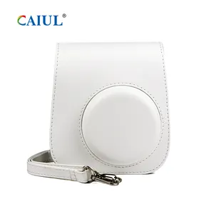 Caiul Meilleure vente étui de protection en cuir PU pour appareil photo instantané pour Fujifilm Instax Mini 11