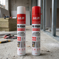 Mousse polyuréthane expansive 750 ml à durcissement à l'humidité pour isolation de tuyaux CVC, remplissage et emballage de construction