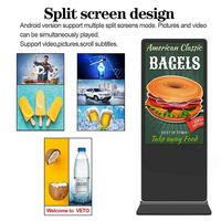 Écran tactile sur pied, affichage numérique LCD de 32 pouces, moniteur publicitaire, garantie de 5 ans pour les centres commerciaux et les magasins de détail