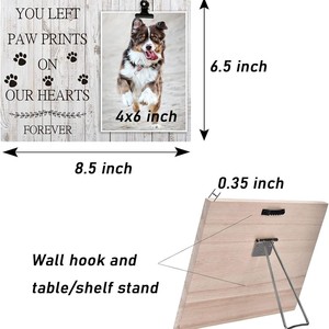 กรอบรูปสัตว์เลี้ยงไม้แบบหนีบตั้งโต๊ะ พร้อมขาตั้งไม้เนื้อแข็ง สำหรับตกแต่งห้องนั่งเล่น ห้องนอน ห้องทำงาน - Product Image 5