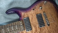 Gitar Elektrik 7 Senar dengan Leher Maple, Pickup H H, Bridge Tetap, Fingerboard Rosewood, 24 Fret untuk Penggunaan Profesional