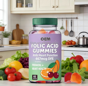 Gomitas de Ácido Fólico PROVITA |   667mcg DFE |   Apoyo para la Salud Prenatal y Cardíaca |   60 Gomitas con Sabor a Frutas - Product Image 3