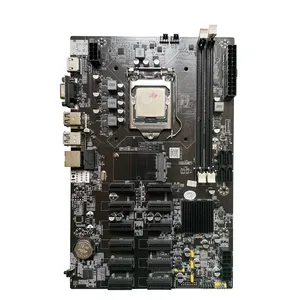Hot Selling 12gpu Motherboard B75 LGA1155 DDR3 Expert Motherboard mit Prozessor