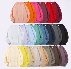 Sudadera extragrande personalizada para hombre, jersey liso con cuello redondo y relieve de algodón, sudaderas de talla grande con cuello redondo - Product Image 1