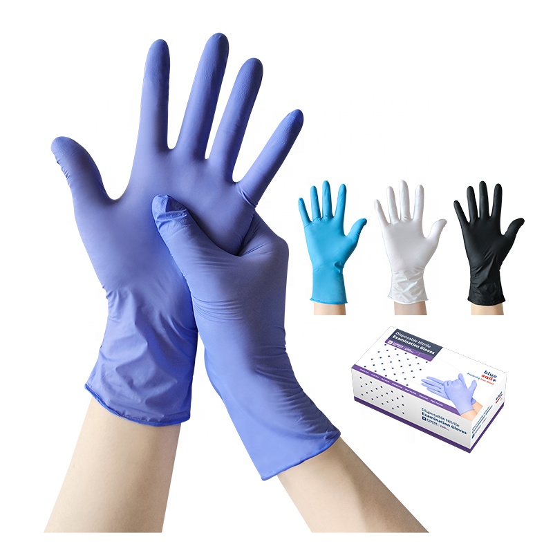 Alibaba Blue Sail Disposable Nitrile Examination Gloves Bluesail