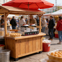 Máquina para Hacer Waffles en Espiral con Rotación de 180°, Equipo de Procesamiento de Granos para Restaurantes, Catering Comercial, Calentamiento, Revestimiento Antiadherente, Digital