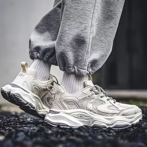 High-end luxe casual schoenen met kleurblokken, ademende, vermoeidingsvrije sportschoenen, trendy hardloopschoenen voor jongeren op de campus - Product Image 5