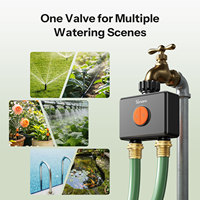 Minuteur d'arrosage de jardin étanche Sonoff 2 sorties, pulvérisateur Hydro DUO, vanne d'eau intelligente Zigbee double canal avec débitmètre SWV-ZF2E