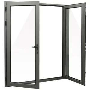 Алюминиевые двери DAIYA из ламинированного закаленного стекла по лучшей цене