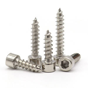 Vis autotaraudeuses à tête cylindrique en acier allié, vis Allen à tête fraisée, nickelées/noires, vis autotaraudeuses à six pans creux internes - Product Image 5