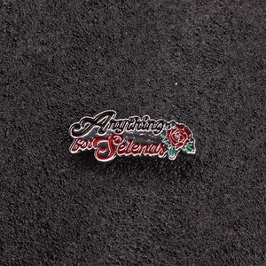 'Alles Voor Selena' Trendy Emaille Pin Van Rozenlegering, Retro Rooselement, Gepersonaliseerde Sieraden, Creatieve Broche Met Rozen - Product Image 5