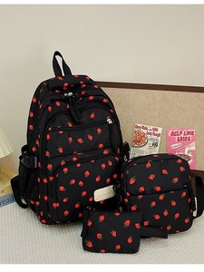 Sac à dos en nylon respirant à fermeture éclair, style coréen simple et mignon, style campus décontracté, pour étudiantes du lycée et du collège - Product Image 5