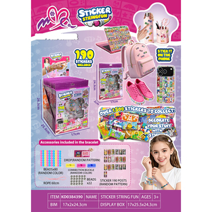 Kit de Création de <span class=keywords><strong>Bijoux</strong></span> DIY : Bracelets à Grosses Perles Personnalisables et Partageables, Ensemble Beauté avec Autocollants, Artisanat Créatif, Cadeaux de Fête - Product Image 5